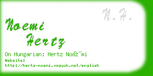 noemi hertz business card